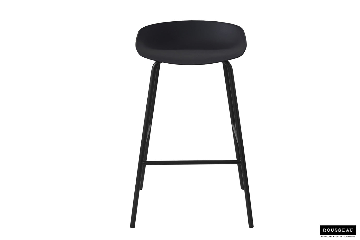 Rousseau - Barstoel Anna PP Zwart - 75x42.5x46 cm