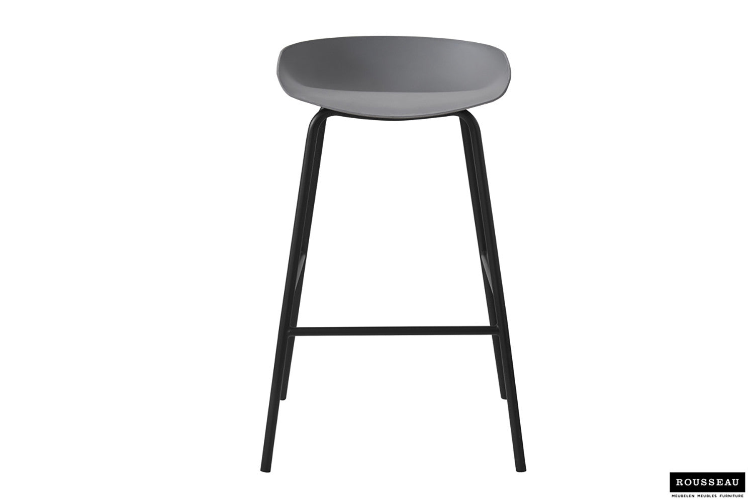 Rousseau - Barstoel Anna PP Grijs - 75x42.5x46 cm