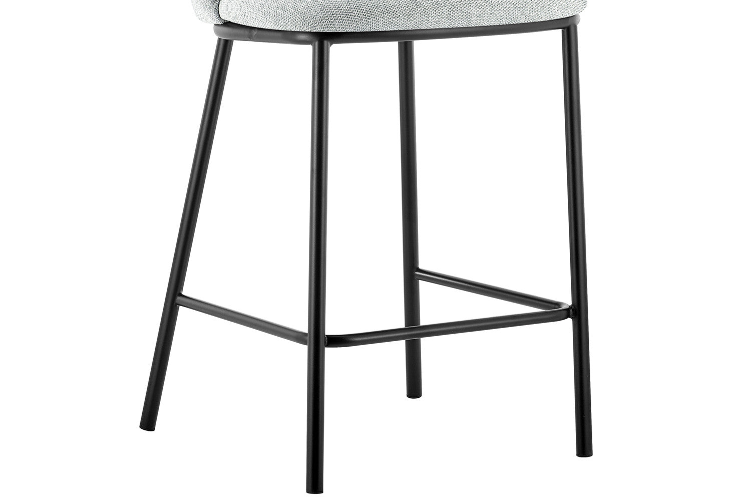 Rousseau - Barstoel Arthur Stof Lichtgrijs - 88.5x53x50.5 cm