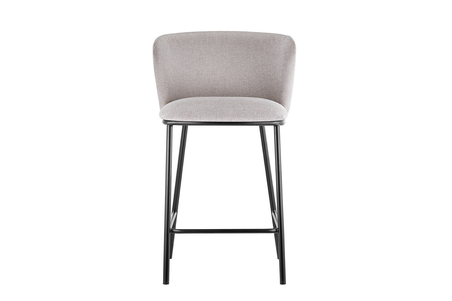 Rousseau - Barstoel Arthur Stof Beige - 88.5x53x50.5 cm