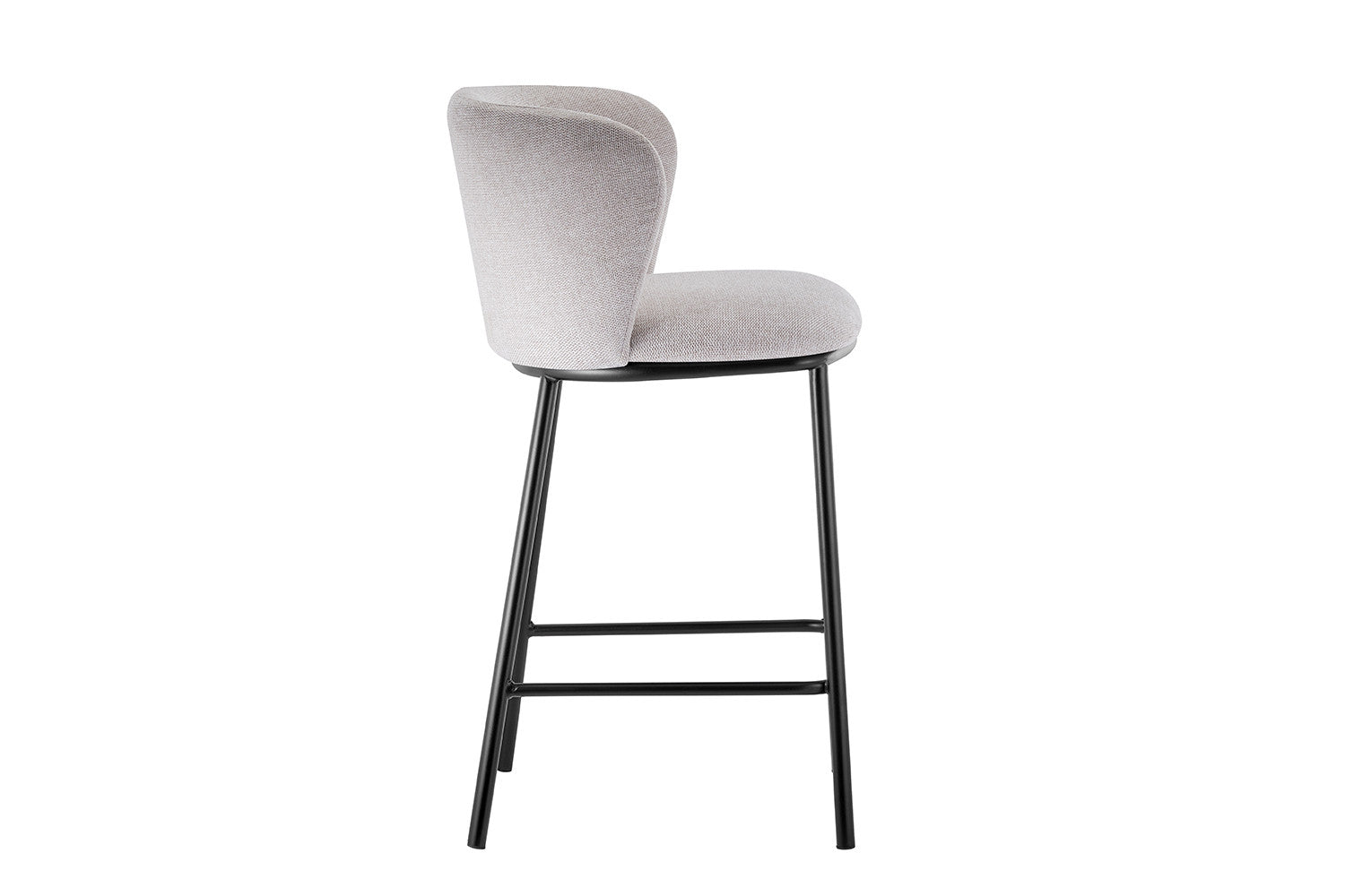 Rousseau - Barstoel Arthur Stof Beige - 88.5x53x50.5 cm