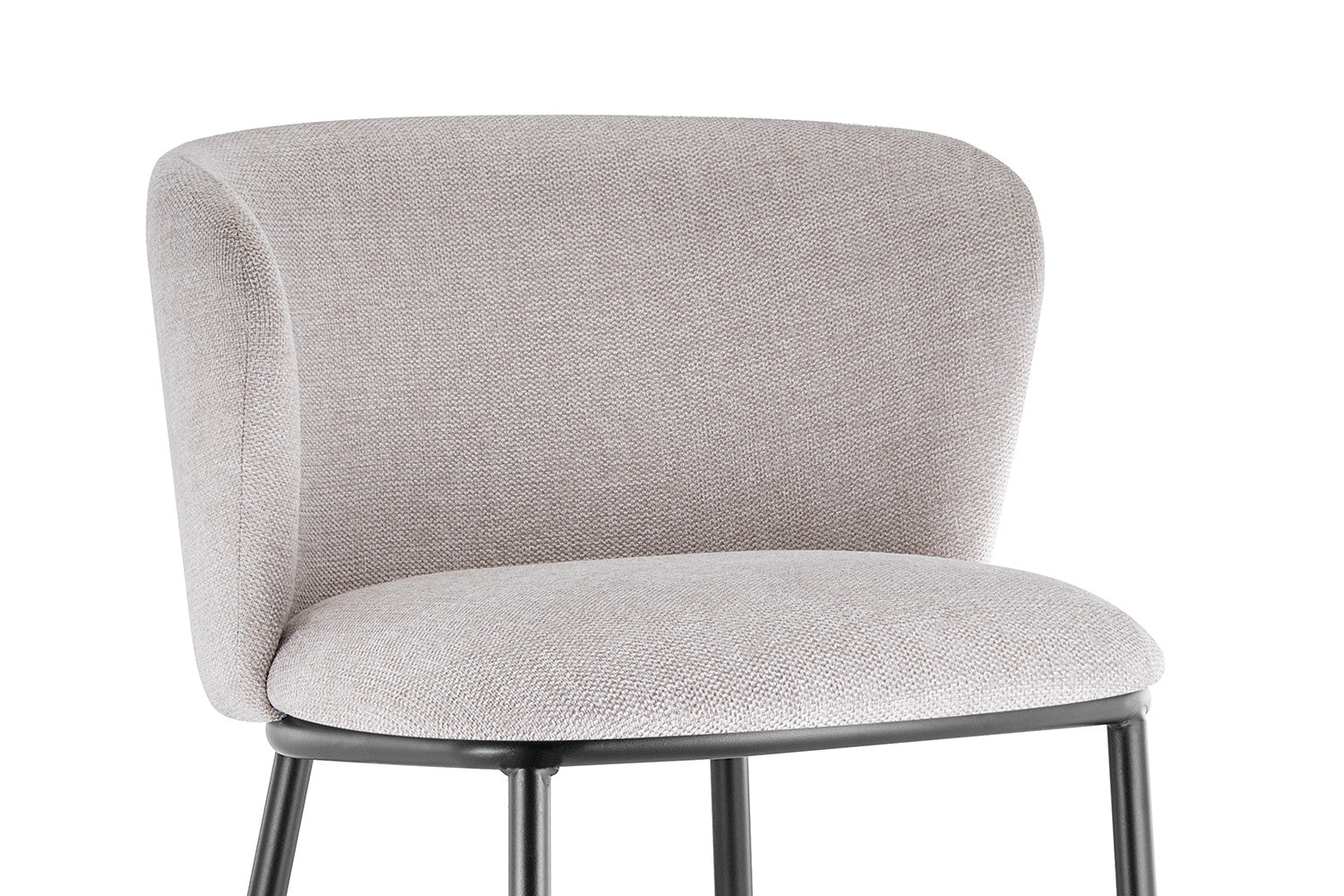 Rousseau - Barstoel Arthur Stof Beige - 88.5x53x50.5 cm