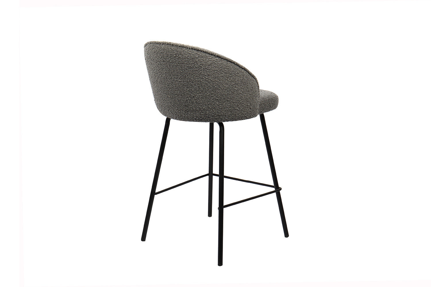Rousseau - Barstoel June Boucle - Grijs - 87x52x51 cm