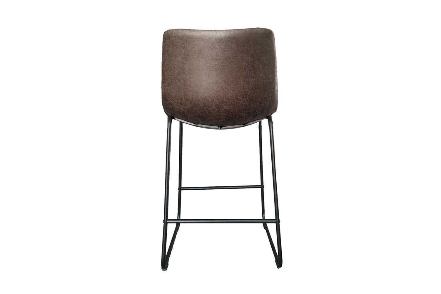 Rousseau - Chaise de bar Mancia PU Marron foncé - DEC7968 - 93x48x56 cm