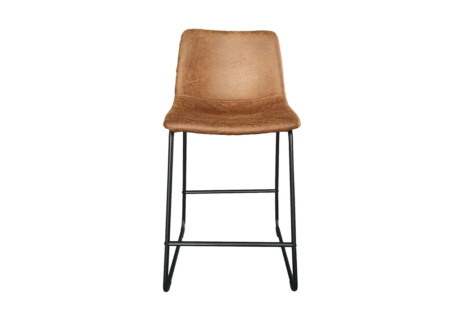 Rousseau - Chaise de bar Mancia PU Cognac - DEC7968 - 93x48x56 cm