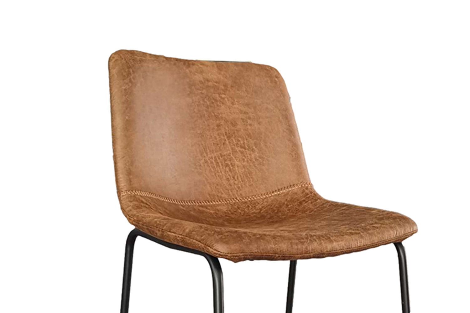 Rousseau - Chaise de bar Mancia PU Cognac - DEC7968 - 93x48x56 cm