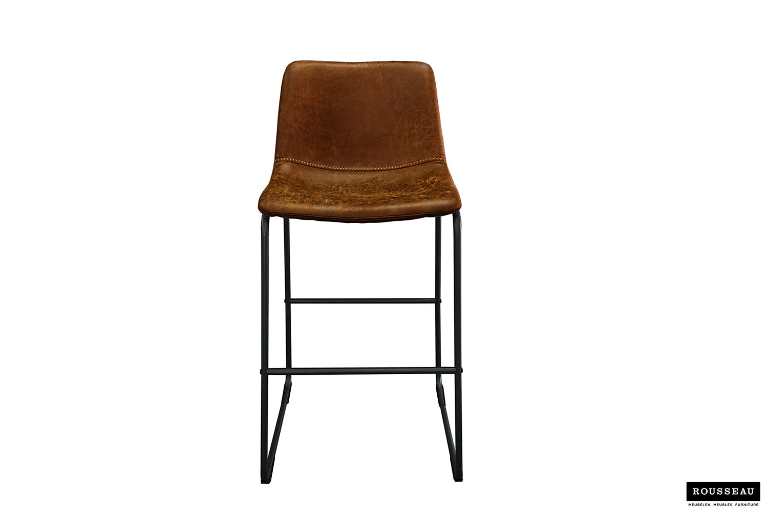 Rousseau - Chaise de bar Mancia PU Cognac - DEC7968 - 99x48x56 cm