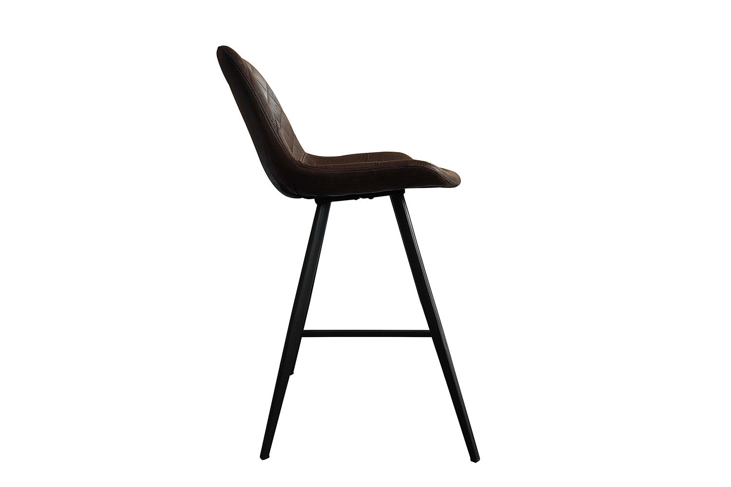 Rousseau - Chaise de bar Palmas PU Marron foncé - DEC7972-2 - 103x49x56 cm
