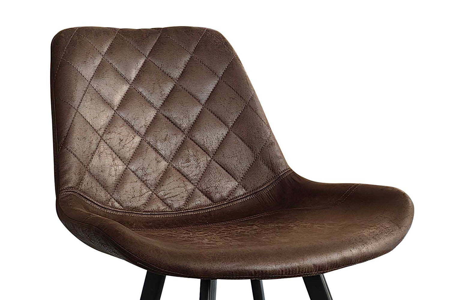 Rousseau - Chaise de bar Palmas PU Marron foncé - DEC7972-2 - 103x49x56 cm