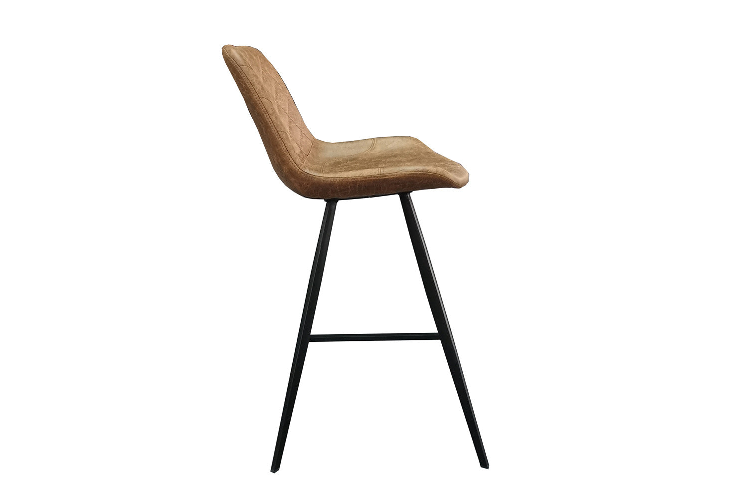 Rousseau - Chaise de bar Palmas PU Cognac - DEC7972-2 - 103x49x56 cm