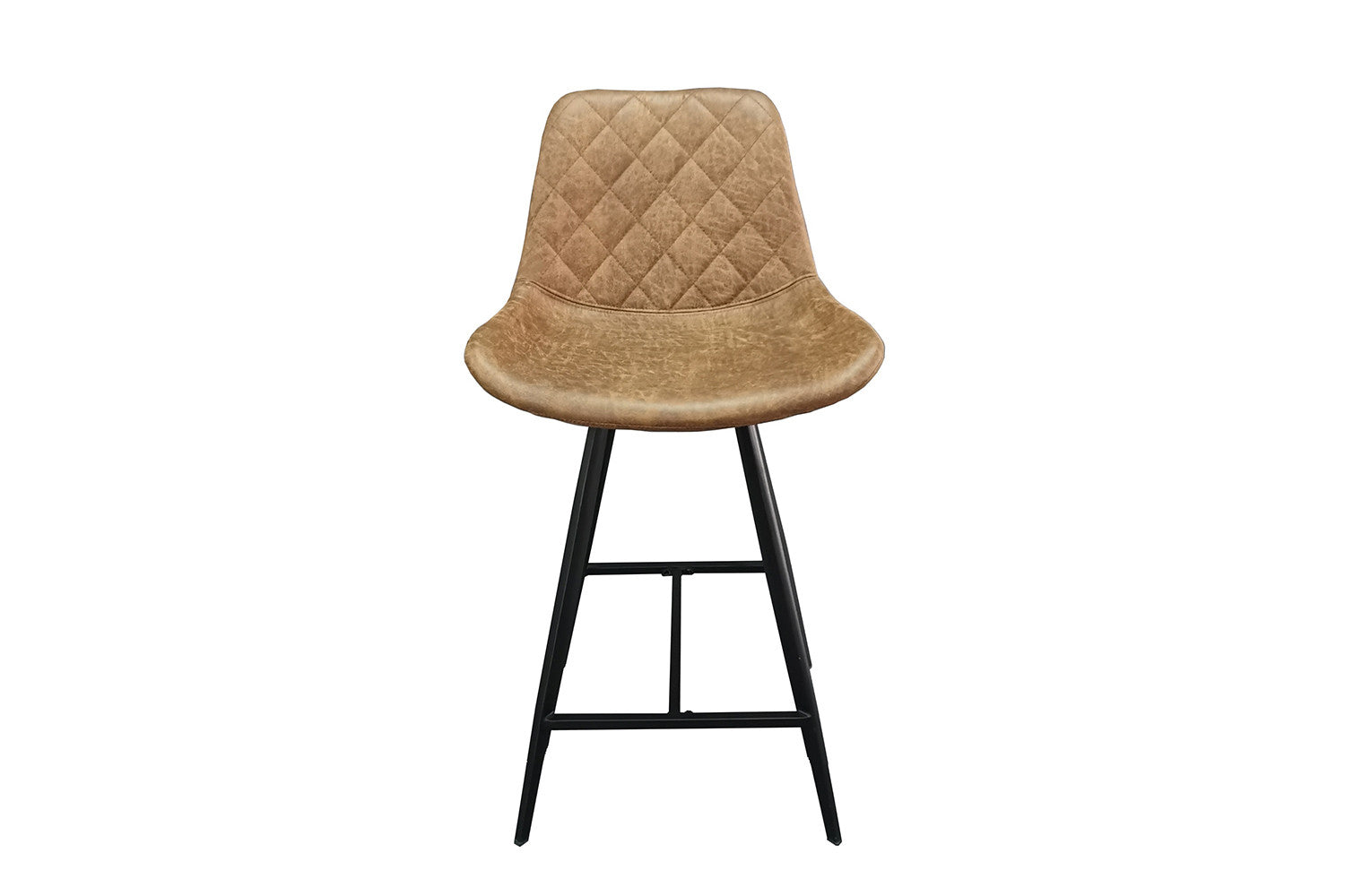 Rousseau - Chaise de bar Alicante PU Cognac - DEC7972-1 - 93x49x56 cm