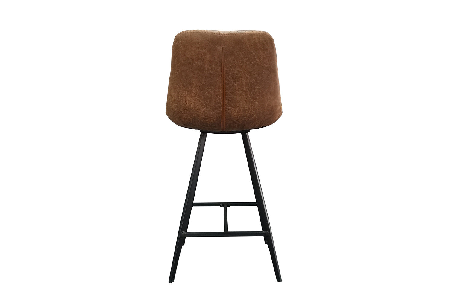 Rousseau - Chaise de bar Alicante PU Cognac - DEC7972-1 - 93x49x56 cm