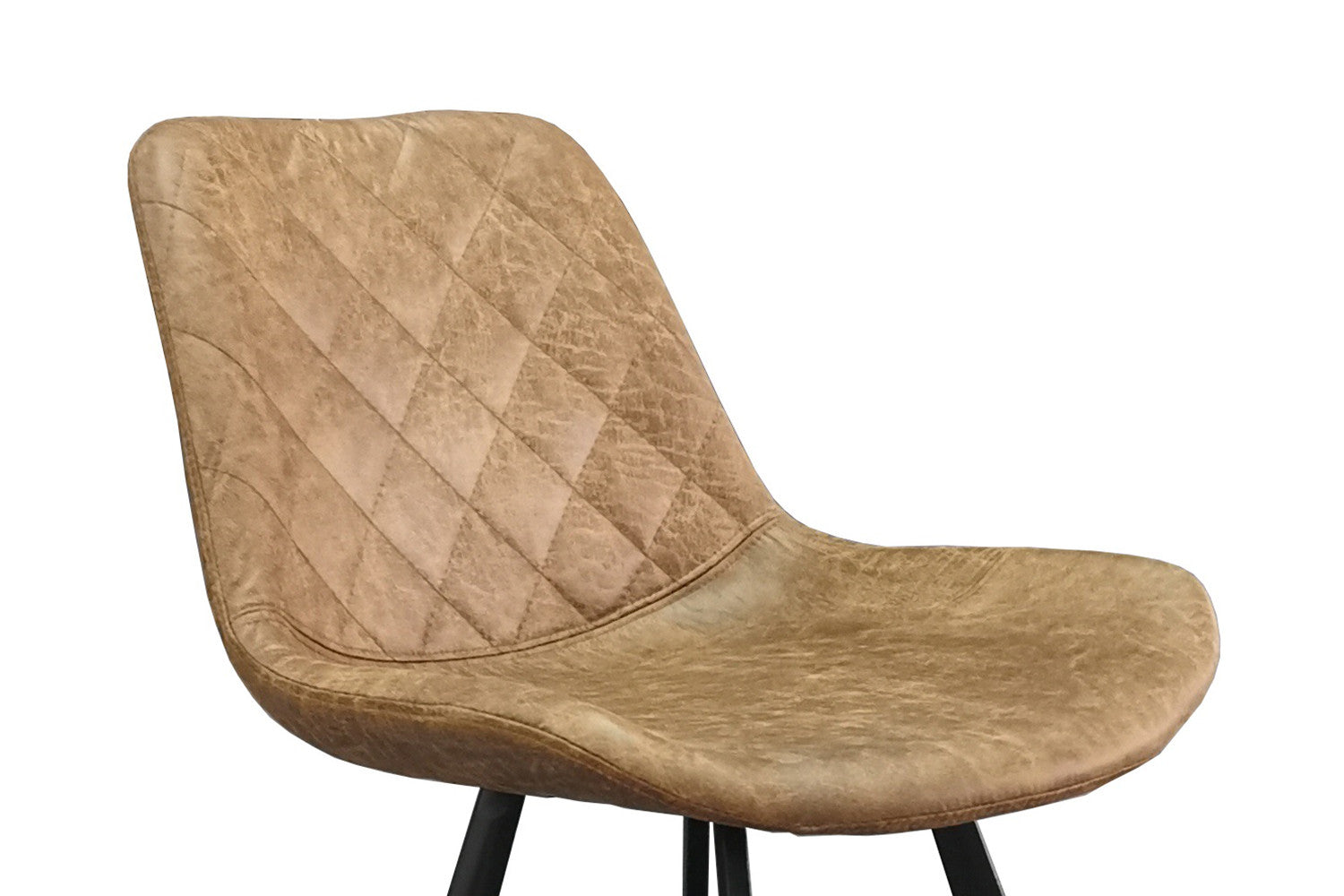Rousseau - Chaise de bar Alicante PU Cognac - DEC7972-1 - 93x49x56 cm