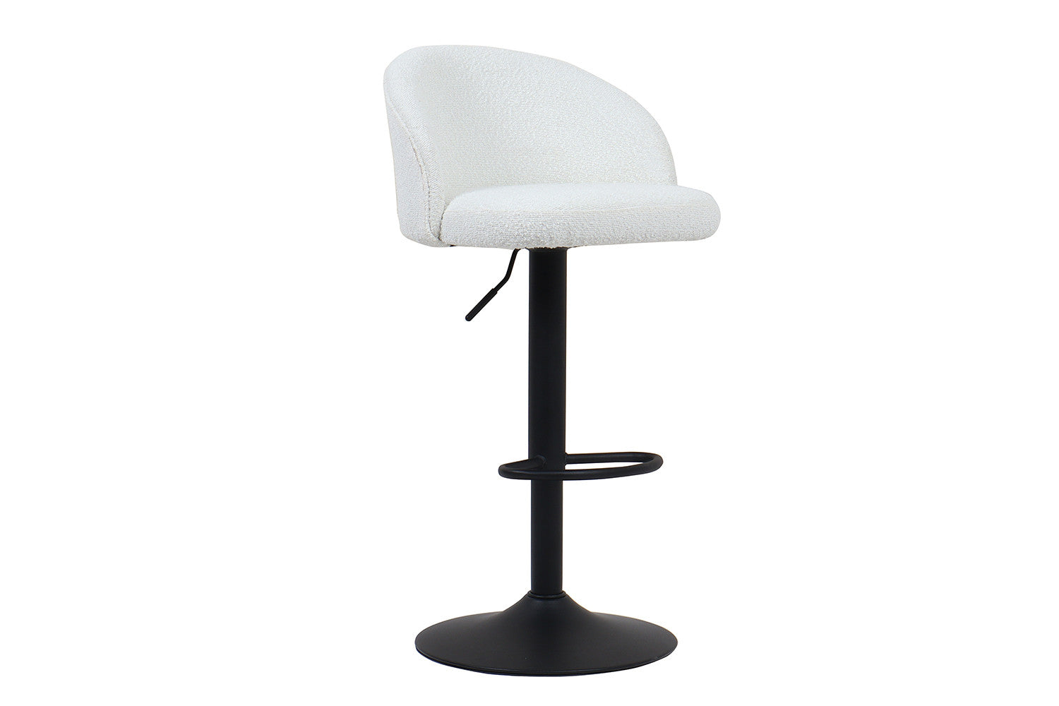 Rousseau - Barstoel Arda Boucle - Wit - 86x49x46 cm