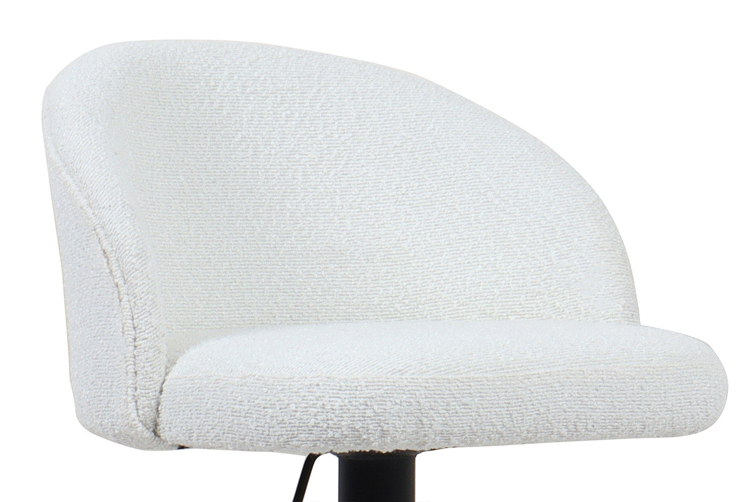 Rousseau - Barstoel Arda Boucle - Wit - 86x49x46 cm