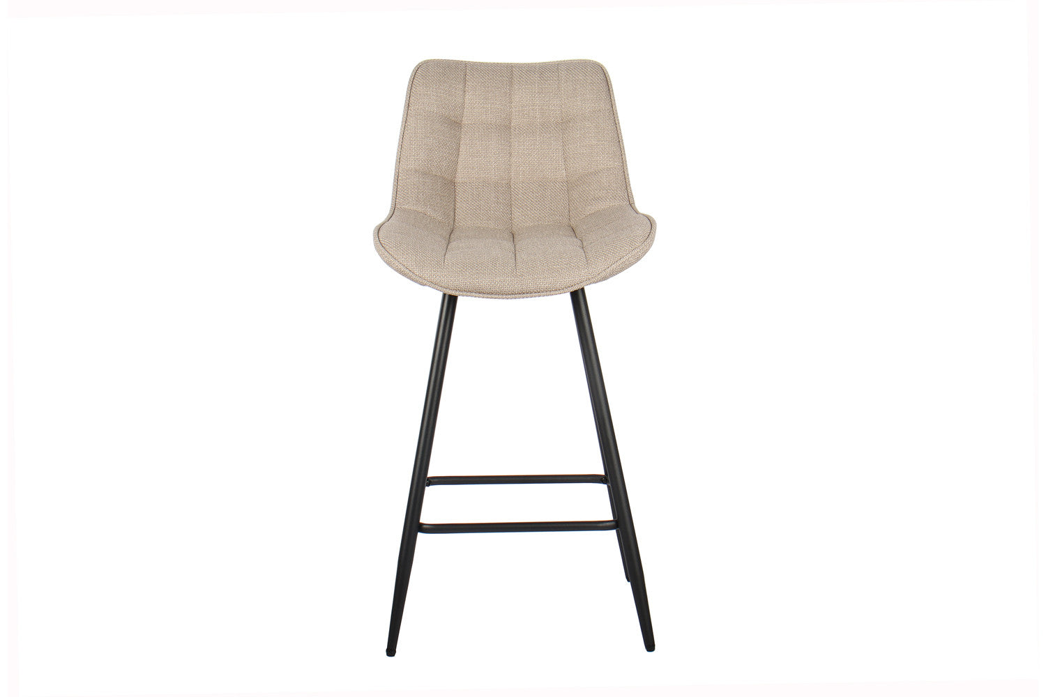 Rousseau - Chaise de bar Ariba Tissu Beige - 93x46x55 cm