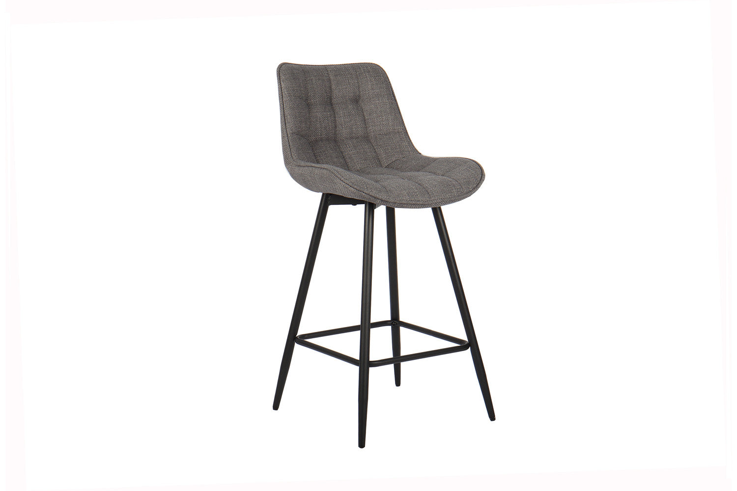 Rousseau - Barstoel Ariba Stof Lichtgrijs - 93x46x55 cm