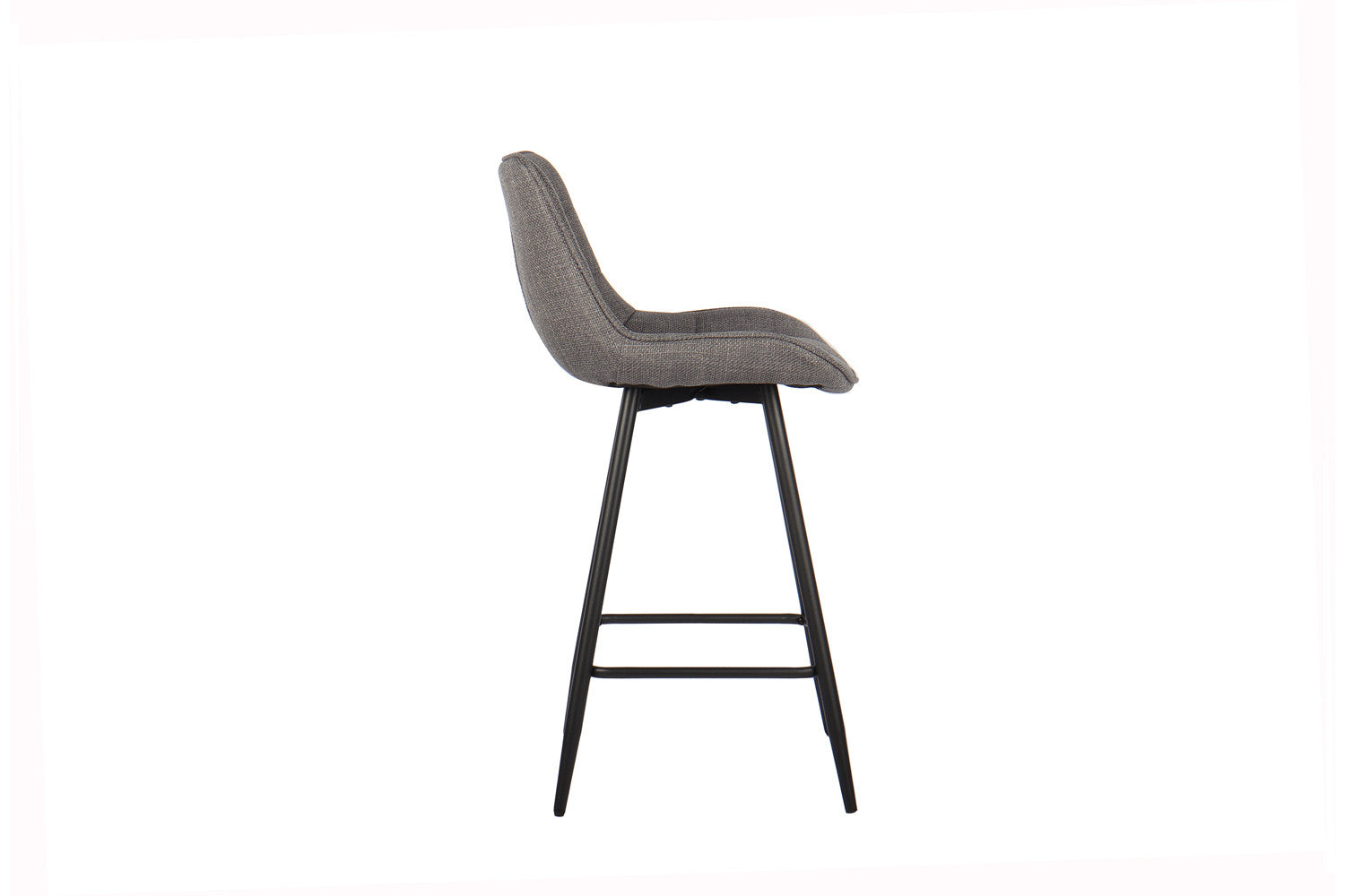 Rousseau - Barstoel Ariba Stof Lichtgrijs - 93x46x55 cm