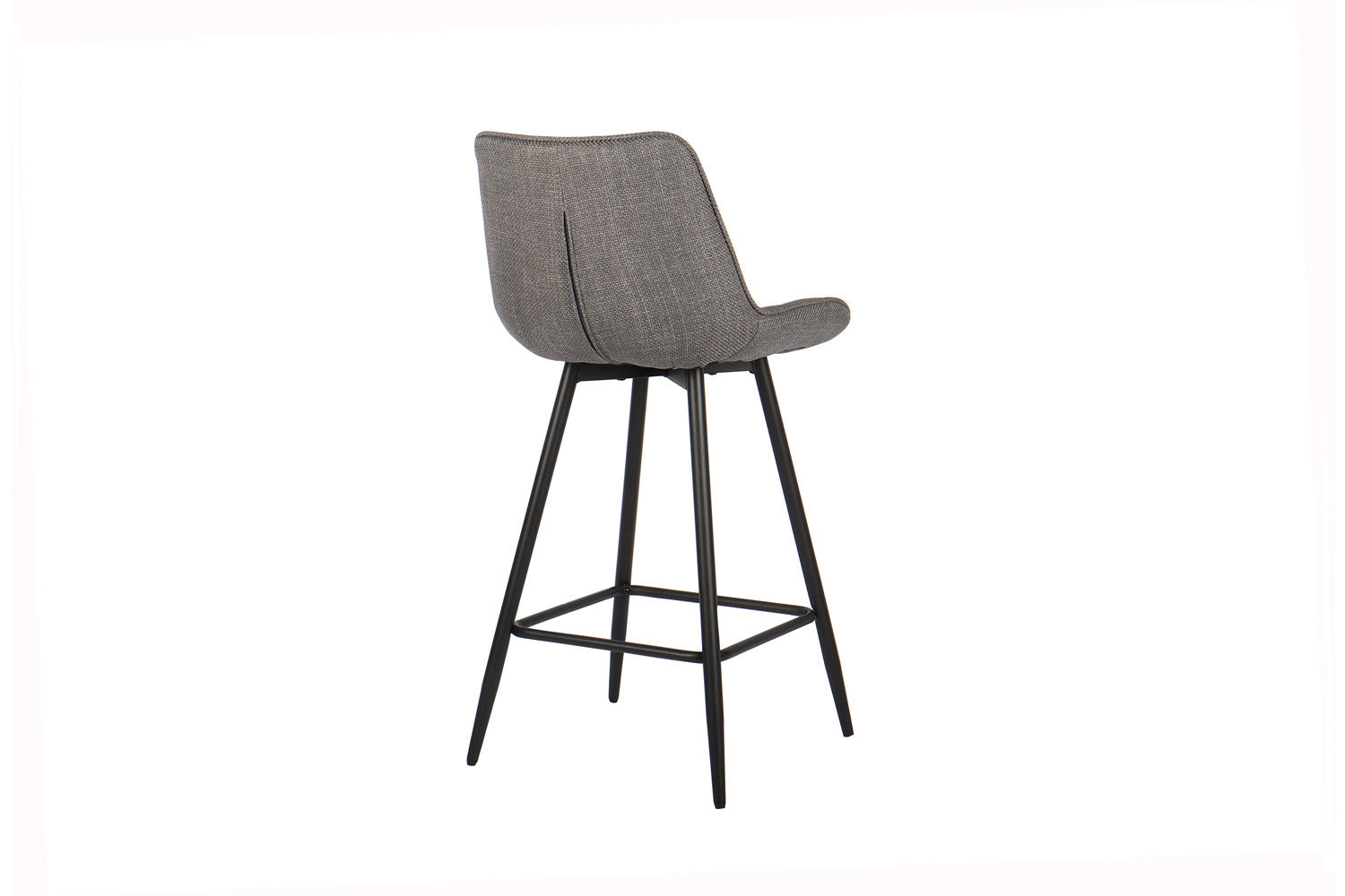 Rousseau - Barstoel Ariba Stof Lichtgrijs - 93x46x55 cm