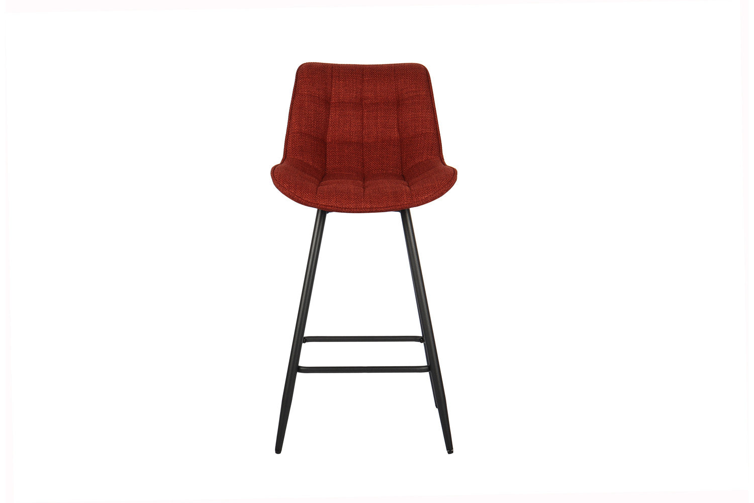 Rousseau - Chaise de bar Ariba Tissu Rouge - 93x46x55 cm