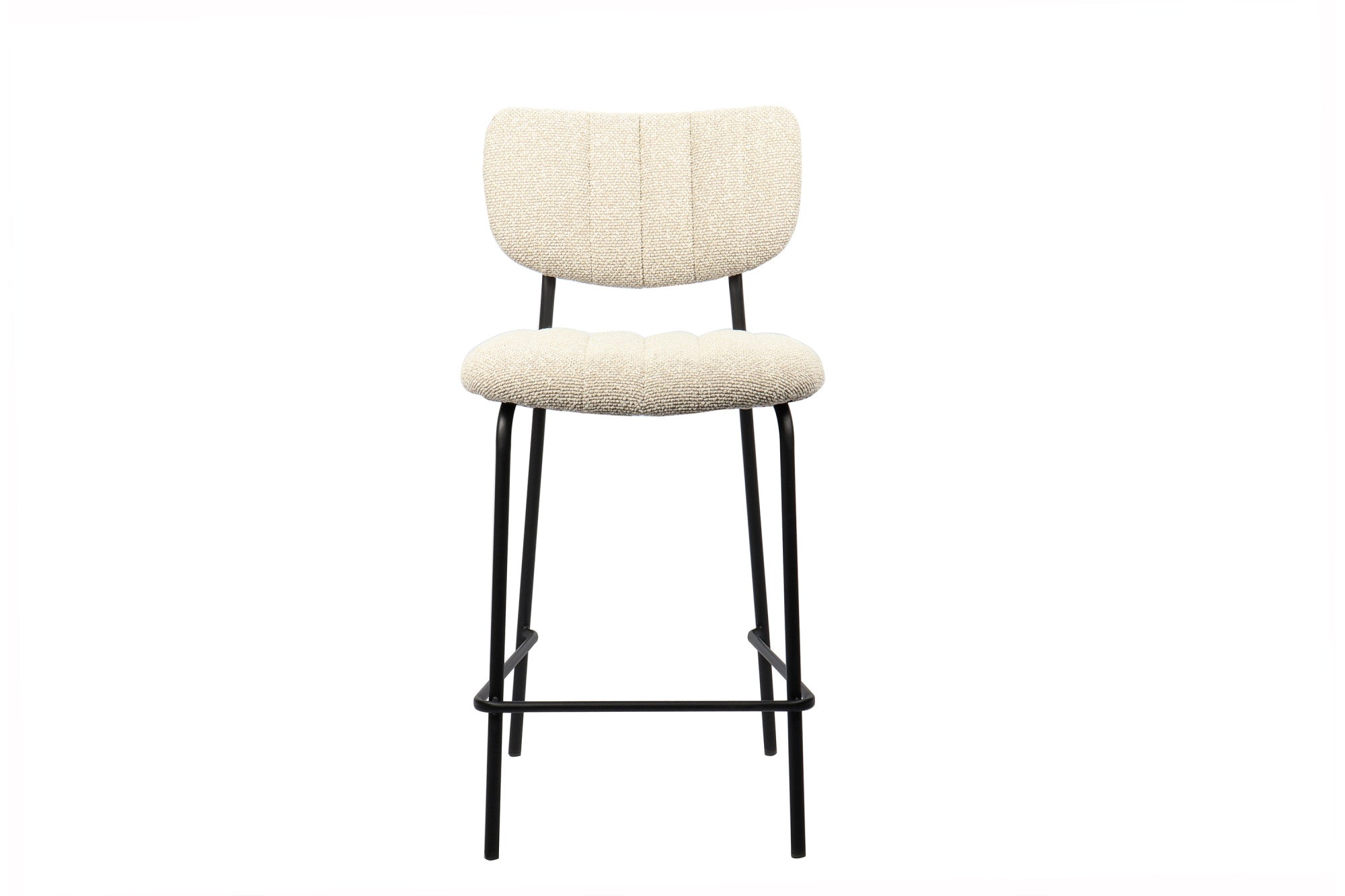 Rousseau - Chaise de bar Antura Tissu Beige - 97x46x53 cm