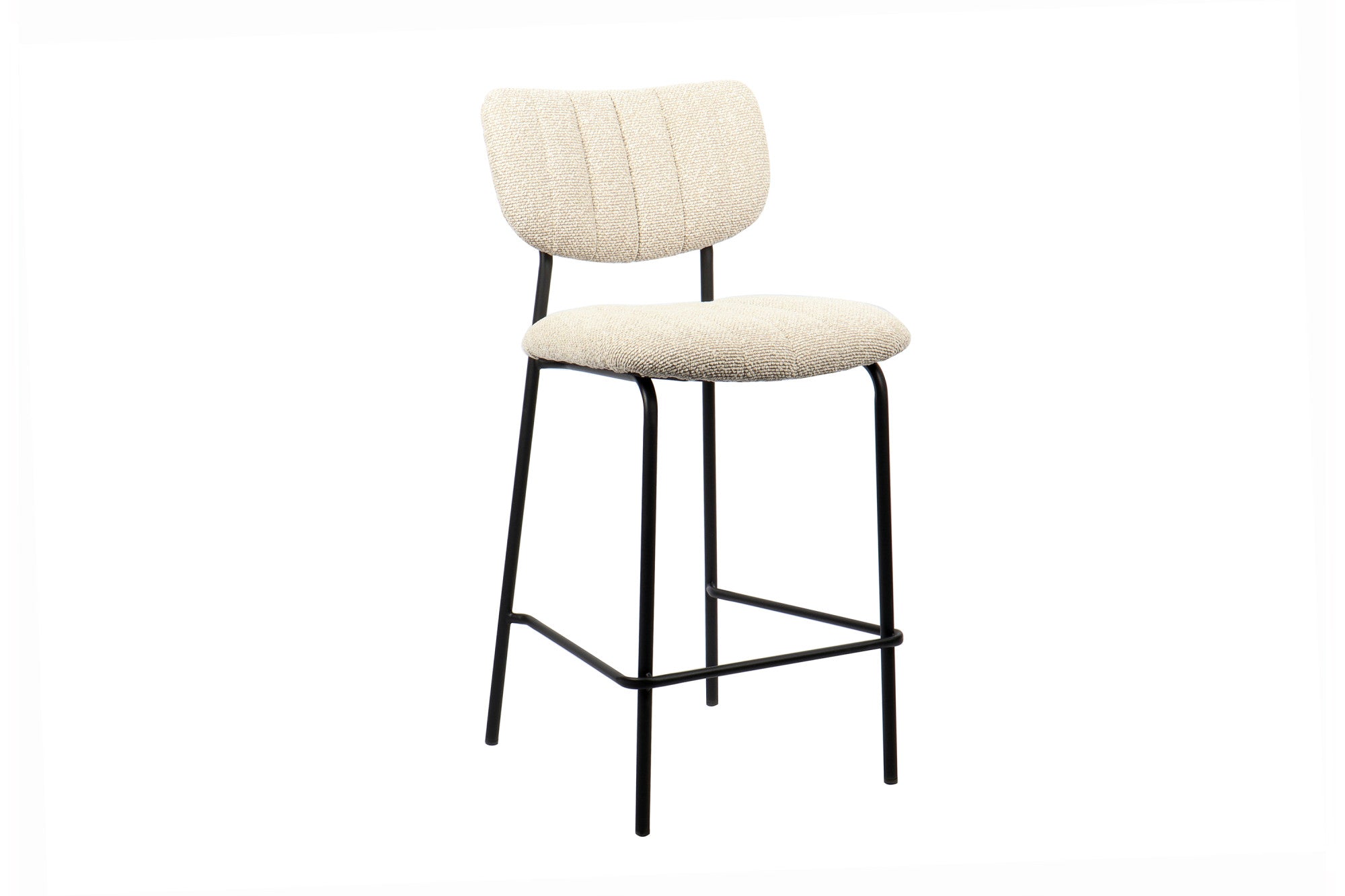 Rousseau - Chaise de bar Antura Tissu Beige - 97x46x53 cm