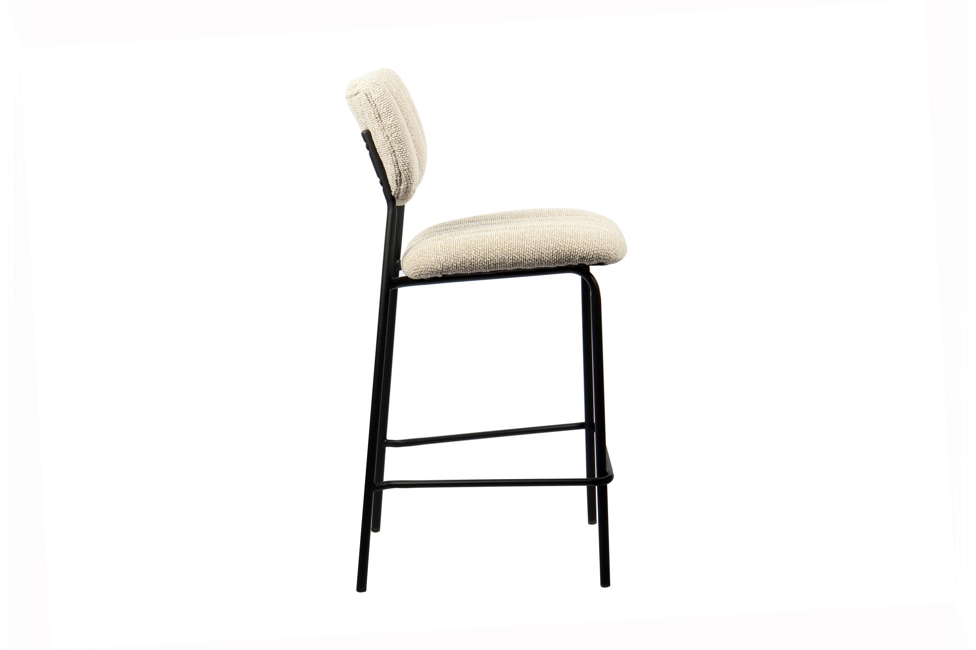 Rousseau - Chaise de bar Antura Tissu Beige - 97x46x53 cm