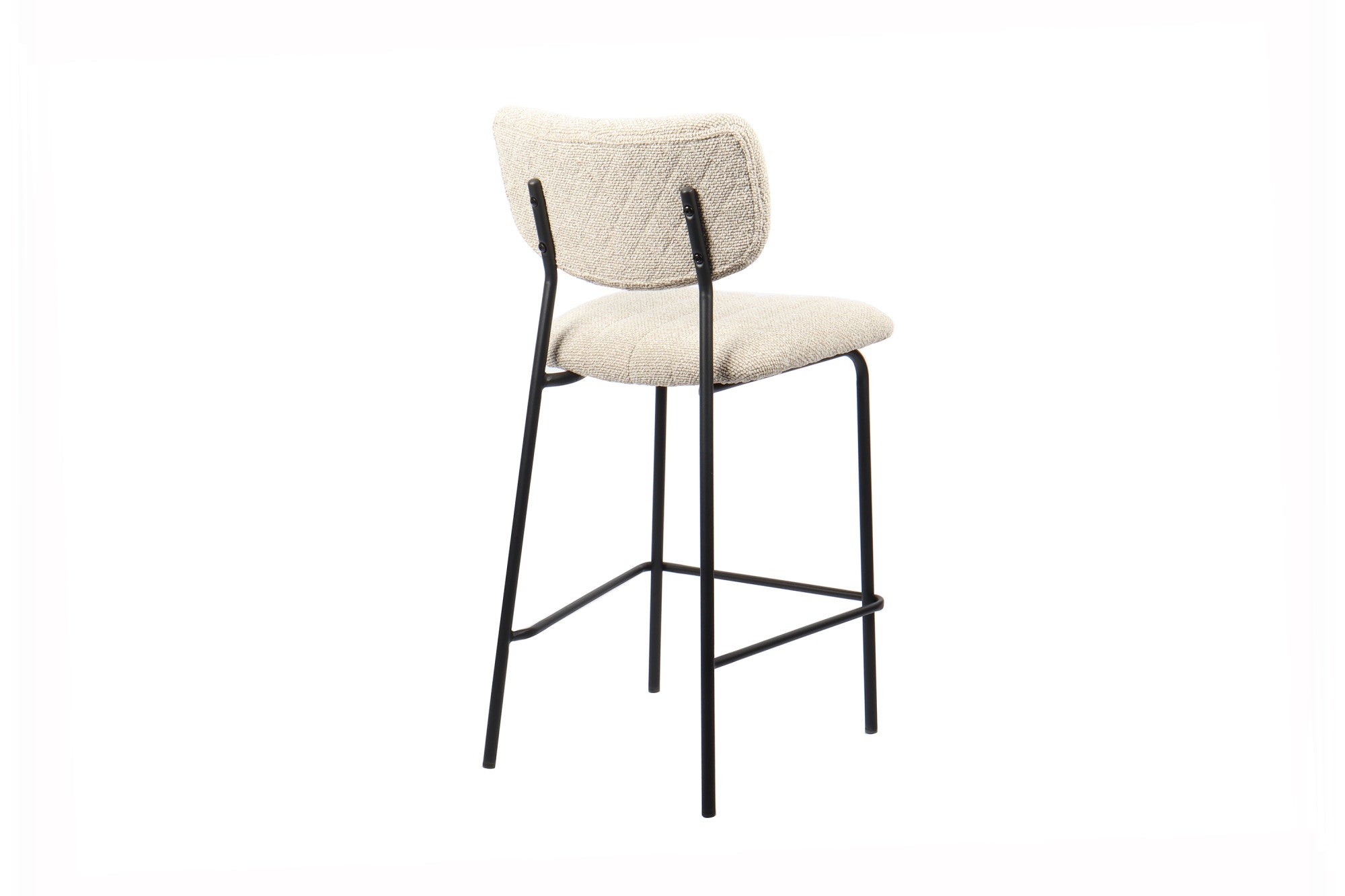 Rousseau - Chaise de bar Antura Tissu Beige - 97x46x53 cm