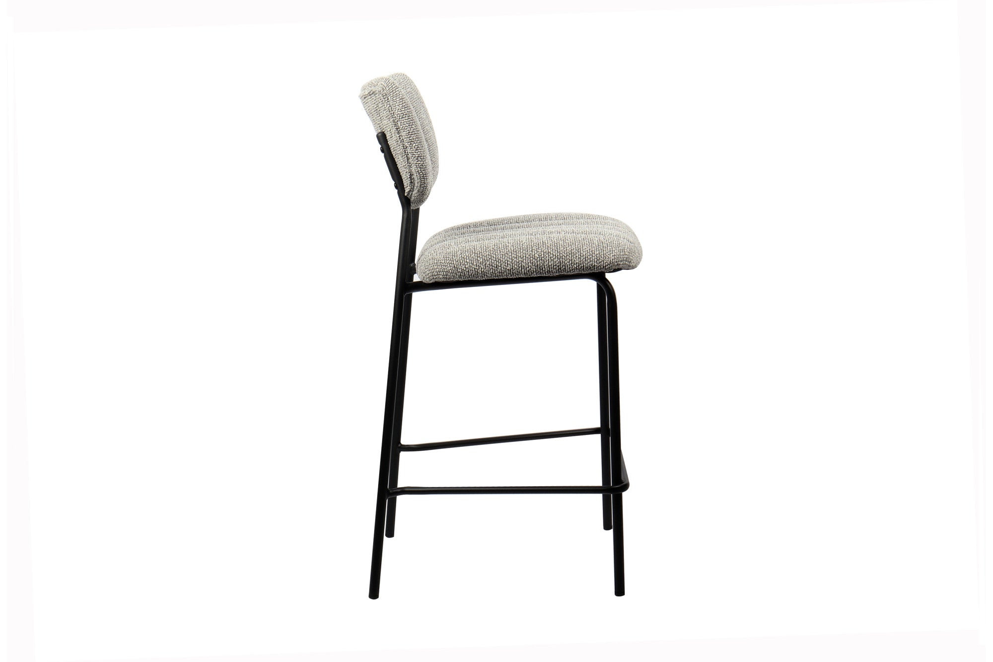 Rousseau - Barstoel Antura Stof Lichtgrijs - 97x46x53 cm