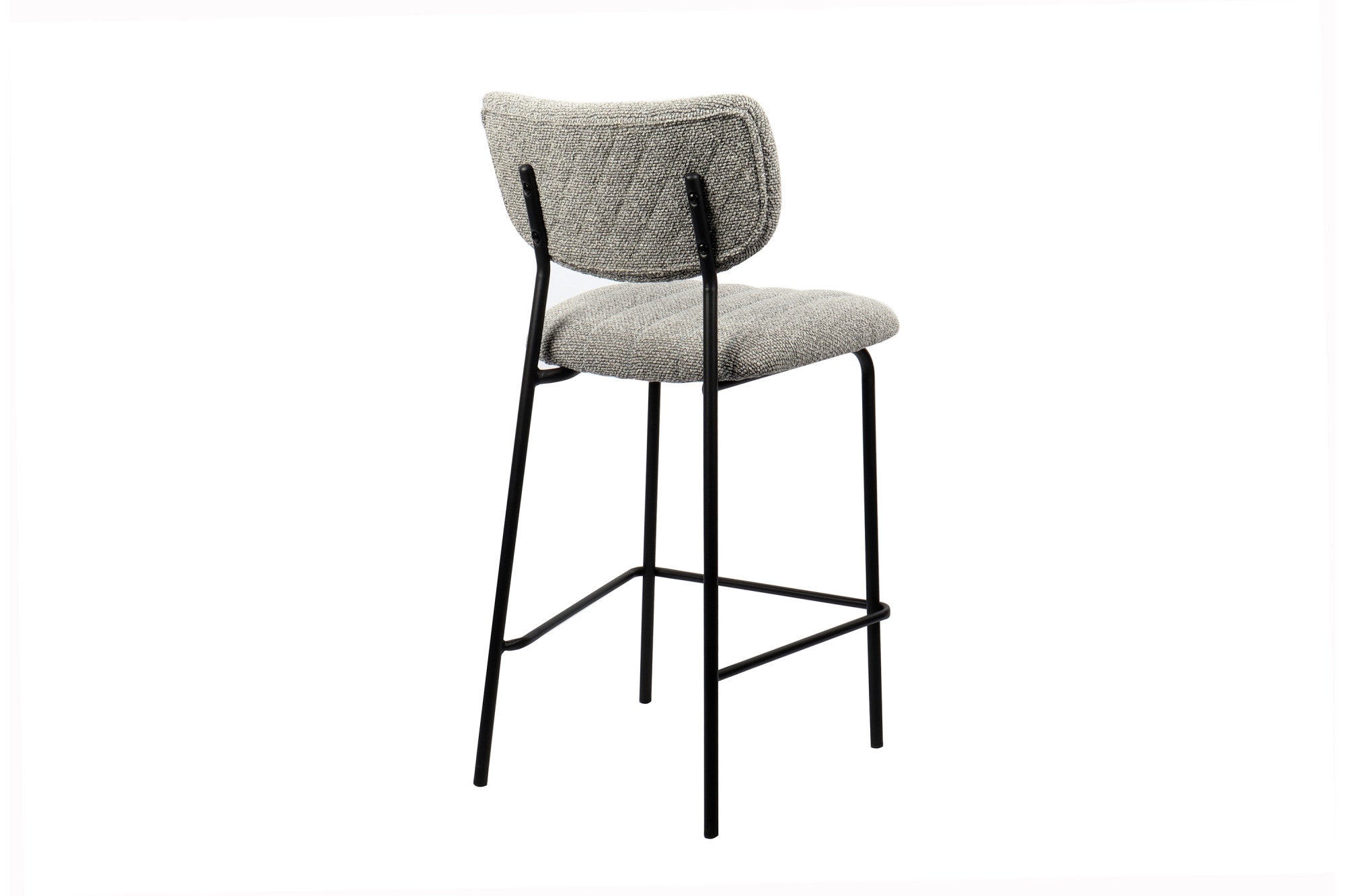 Rousseau - Barstoel Antura Stof Lichtgrijs - 97x46x53 cm