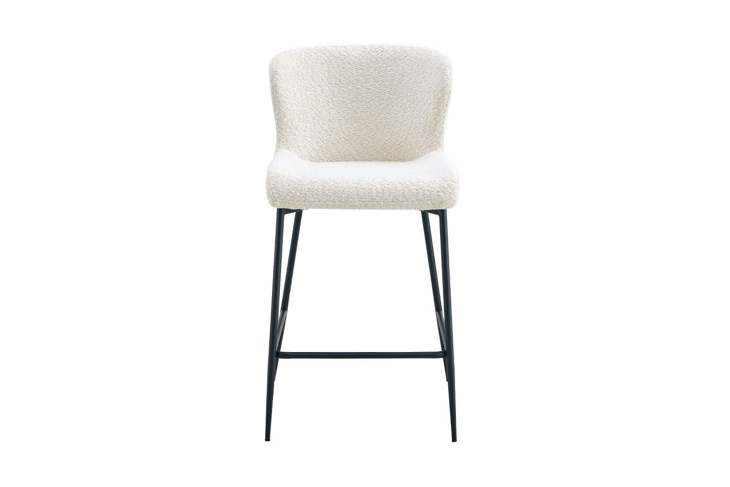 Rousseau - Tabouret de bar Lisa Boucle - Écru - 96,5x51,5x56 cm