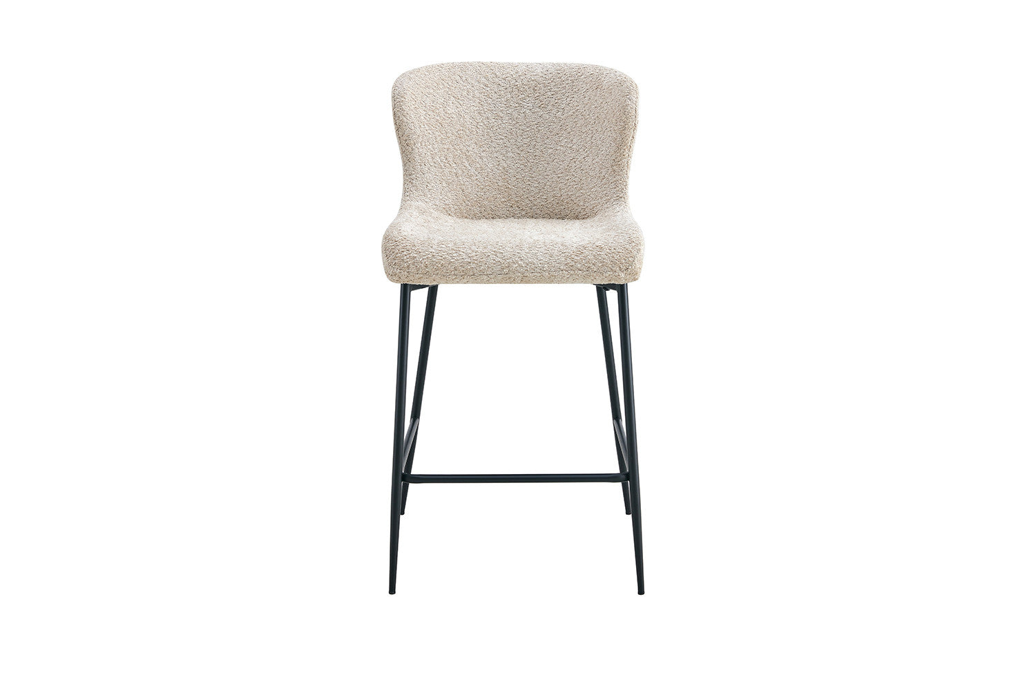 Rousseau - Tabouret de bar Lisa Boucle - Beige - 96,5x51,5x56 cm