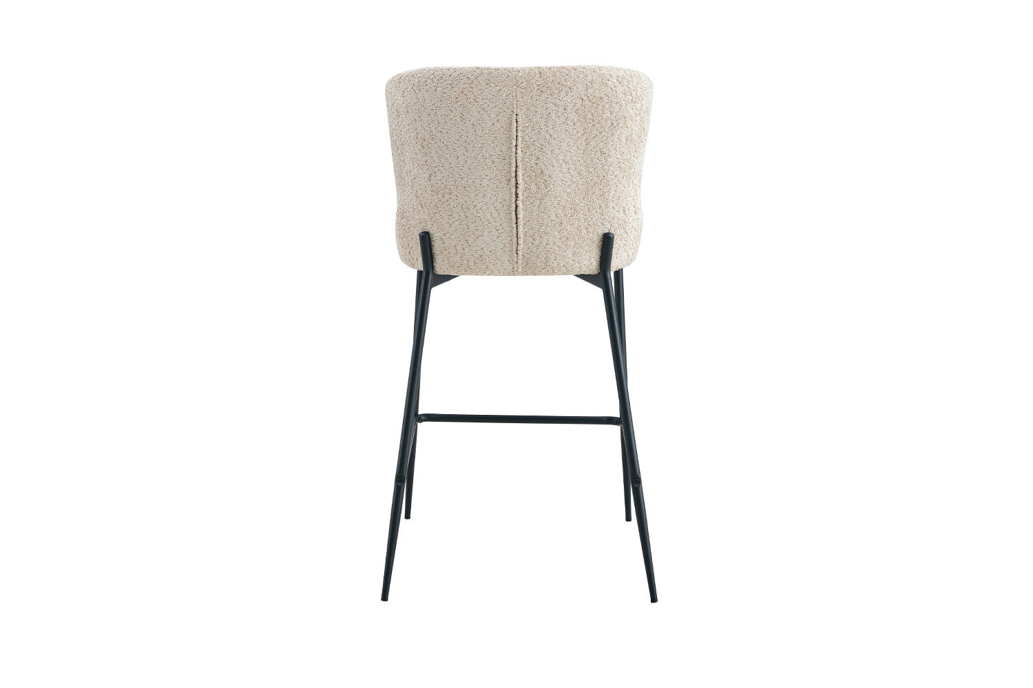 Rousseau - Tabouret de bar Lisa Boucle - Beige - 96,5x51,5x56 cm
