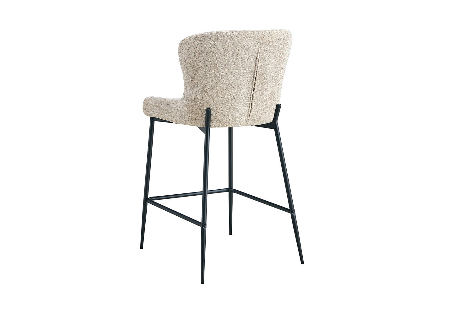 Rousseau - Tabouret de bar Lisa Boucle - Beige - 96,5x51,5x56 cm