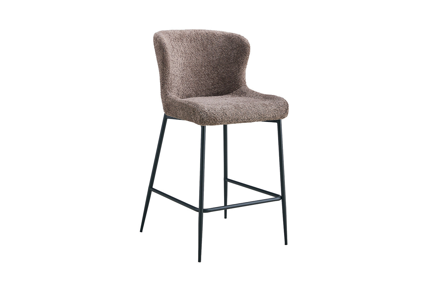 Rousseau - Tabouret de bar Lisa Boucle - Sable - 96,5x51,5x56 cm