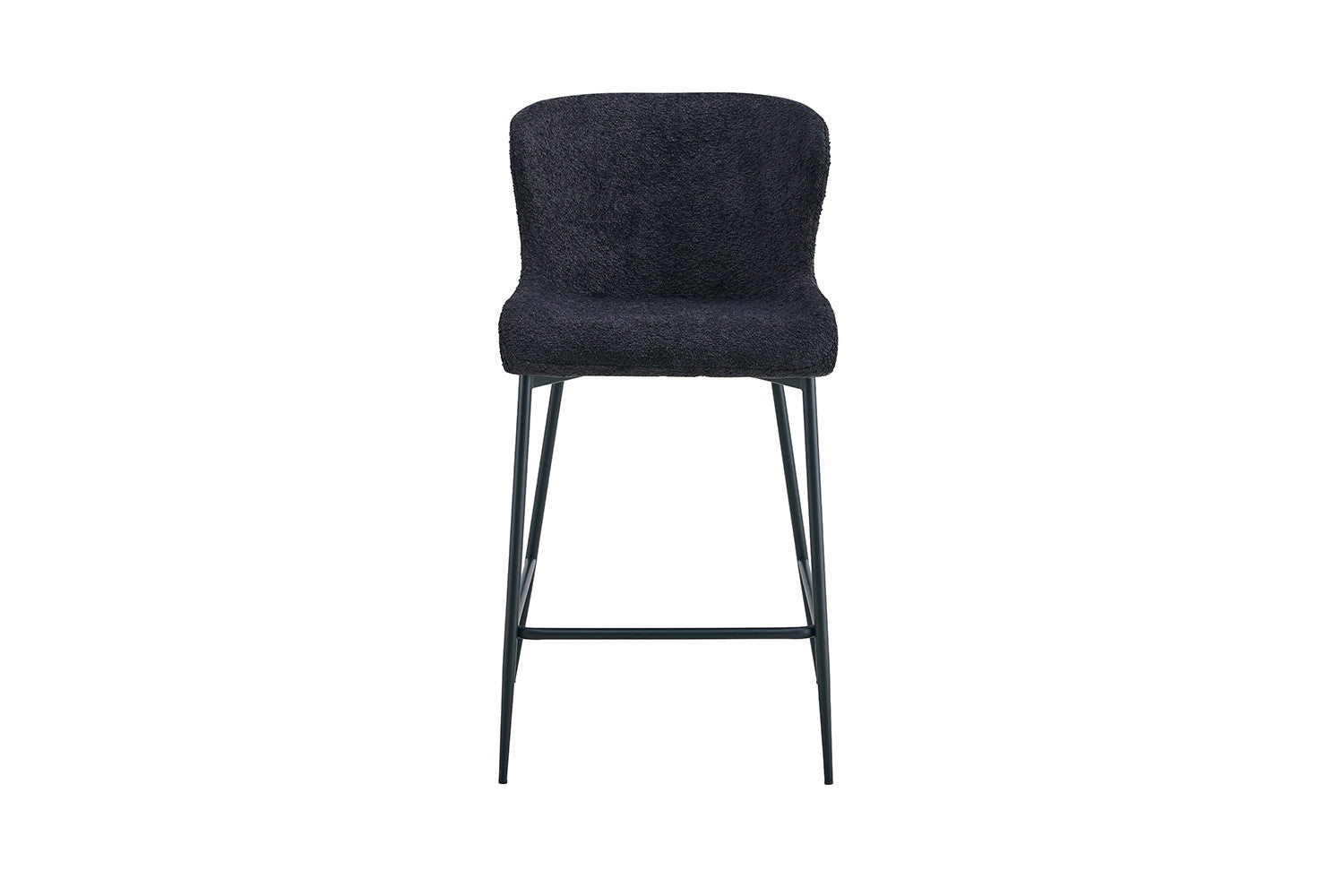 Rousseau - Tabouret de bar Lisa Boucle - Gris foncé - 96,5x51,5x56 cm