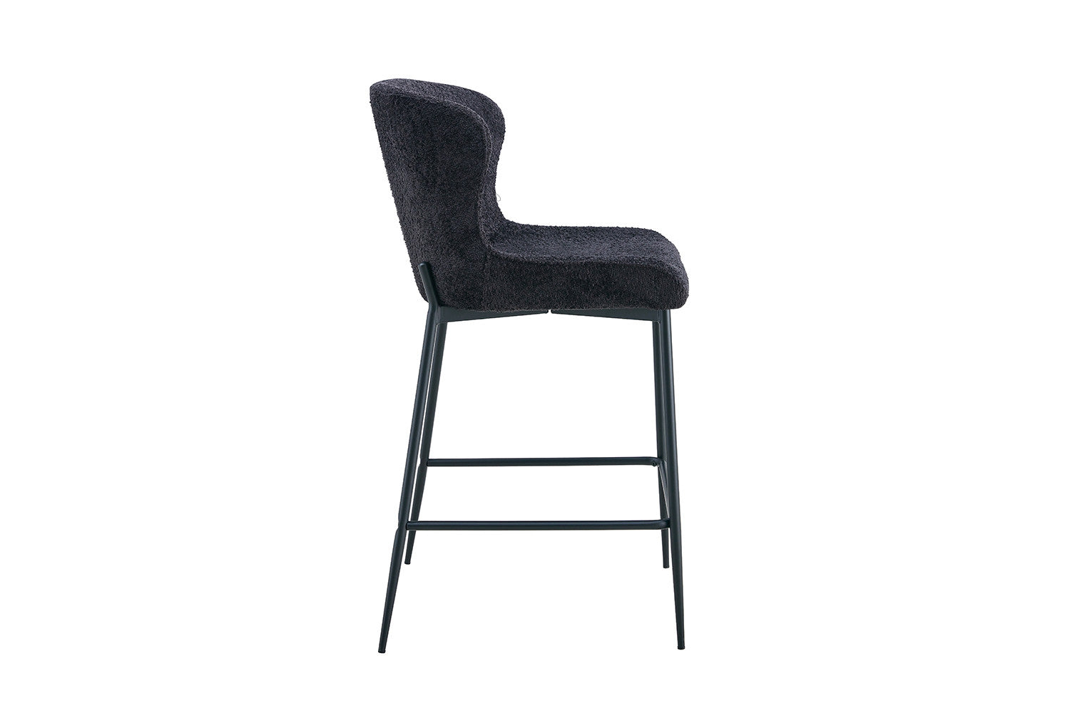 Rousseau - Tabouret de bar Lisa Boucle - Gris foncé - 96,5x51,5x56 cm