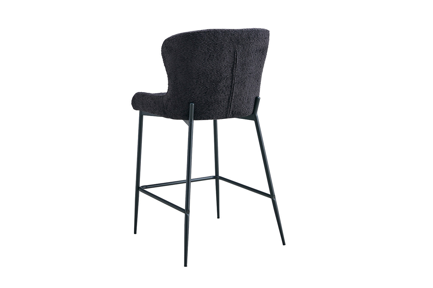Rousseau - Tabouret de bar Lisa Boucle - Gris foncé - 96,5x51,5x56 cm