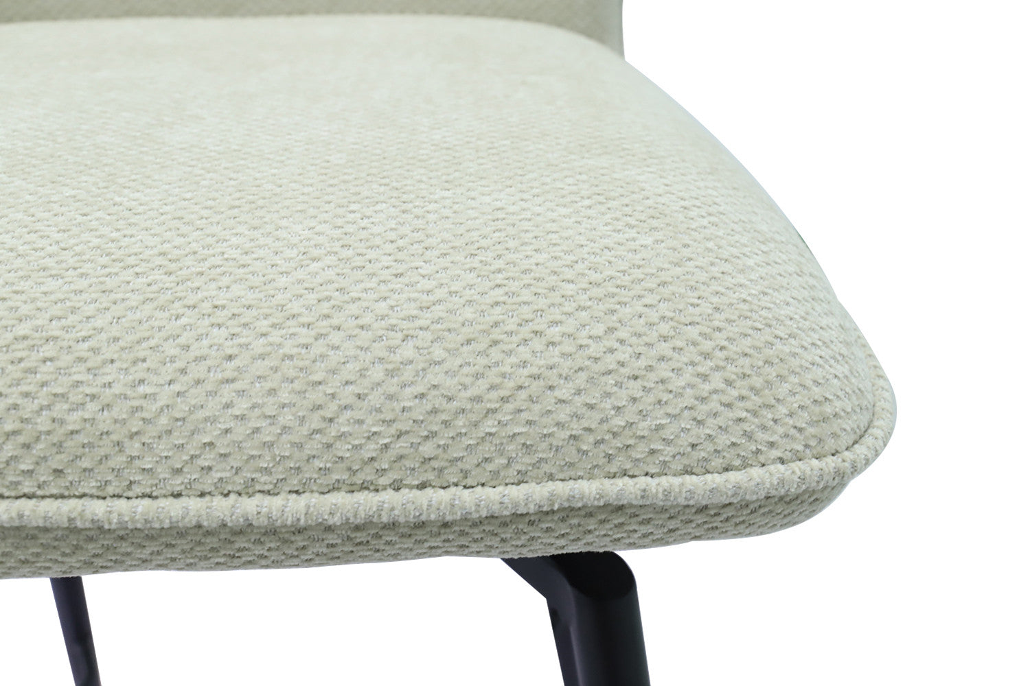 Rousseau - Tabouret de bar Lara - Tissu Ecru - 103x48x56 cm