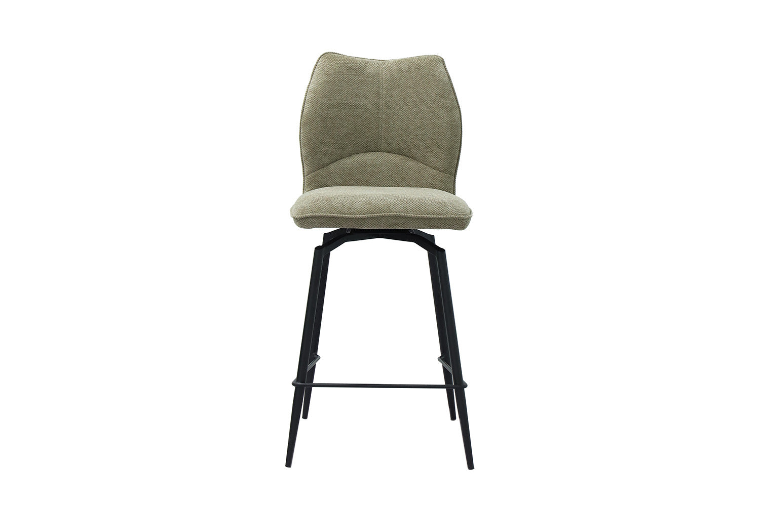 Rousseau - Tabouret de bar Lara - Tissu Sable - 103x48x56 cm
