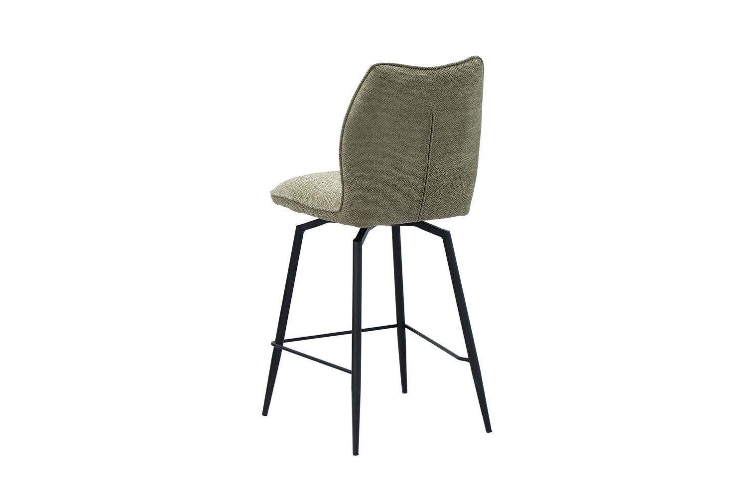 Rousseau - Tabouret de bar Lara - Tissu Sable - 103x48x56 cm