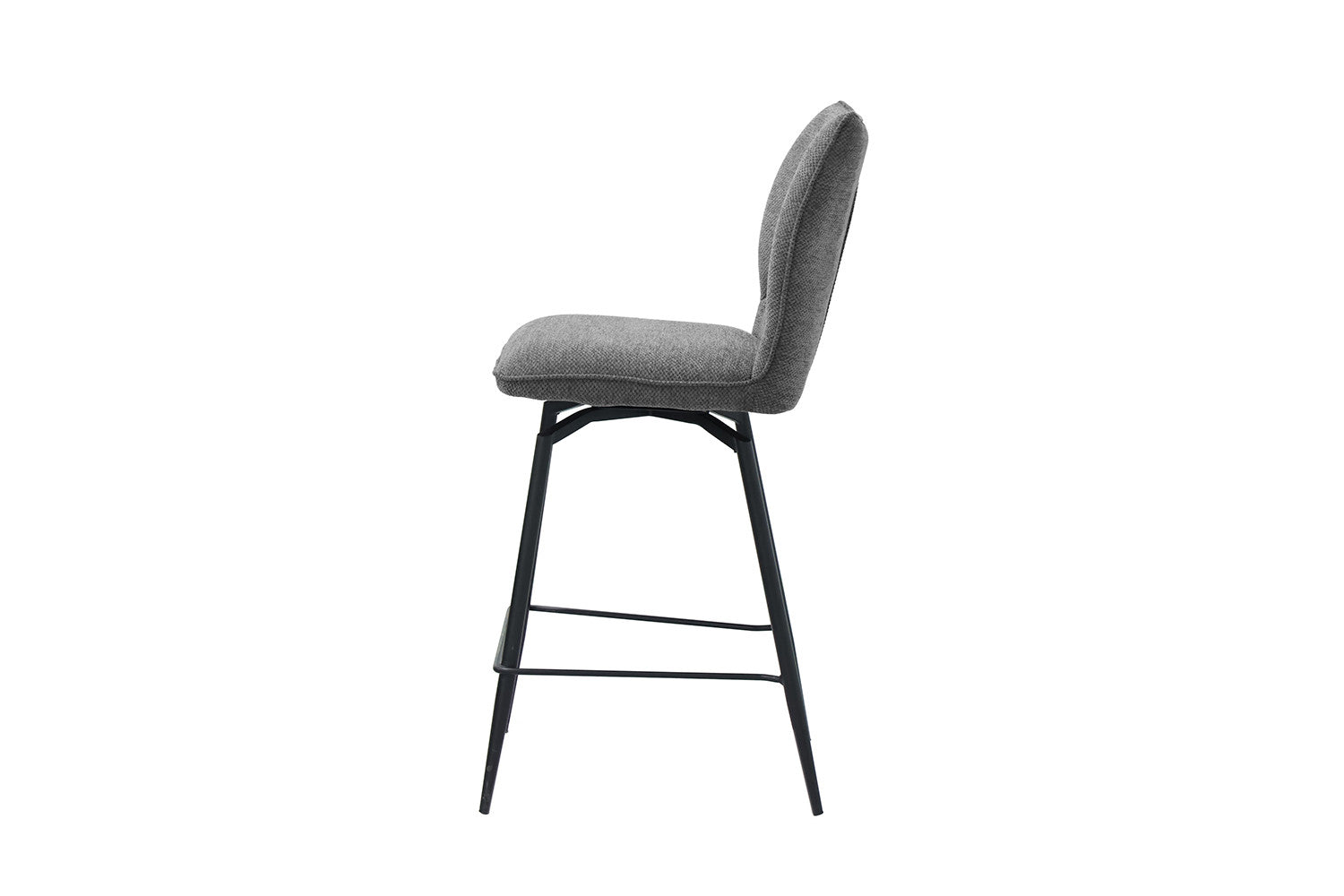 Rousseau - Barstoel Lara - Stof Grijs - 103x48x56 cm