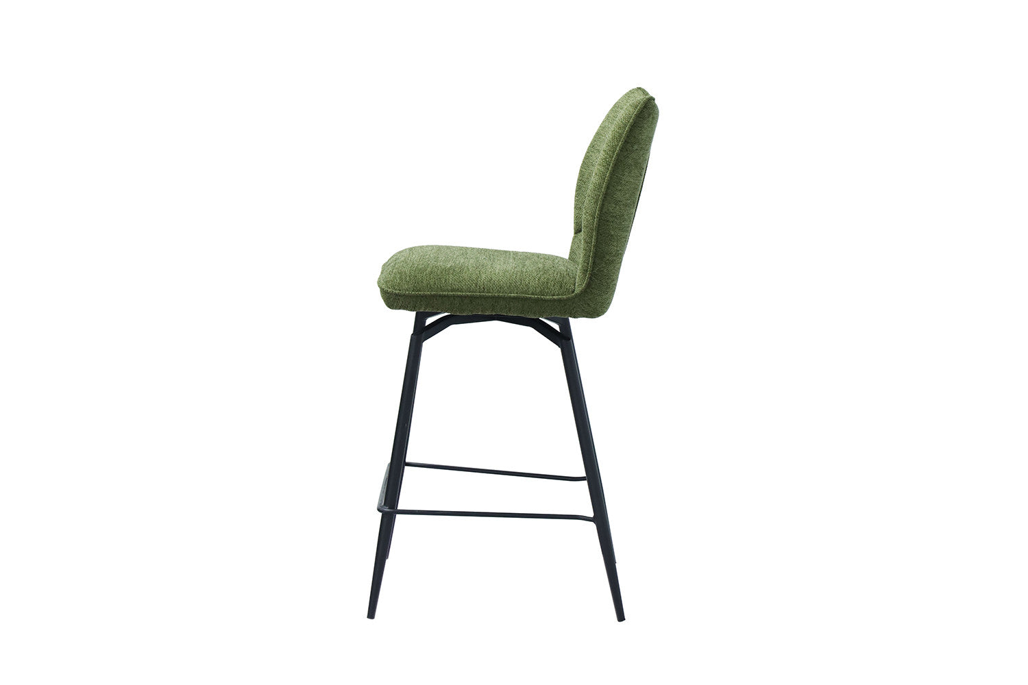 Rousseau - Barstoel Lara - Stof Groen - 103x48x56 cm