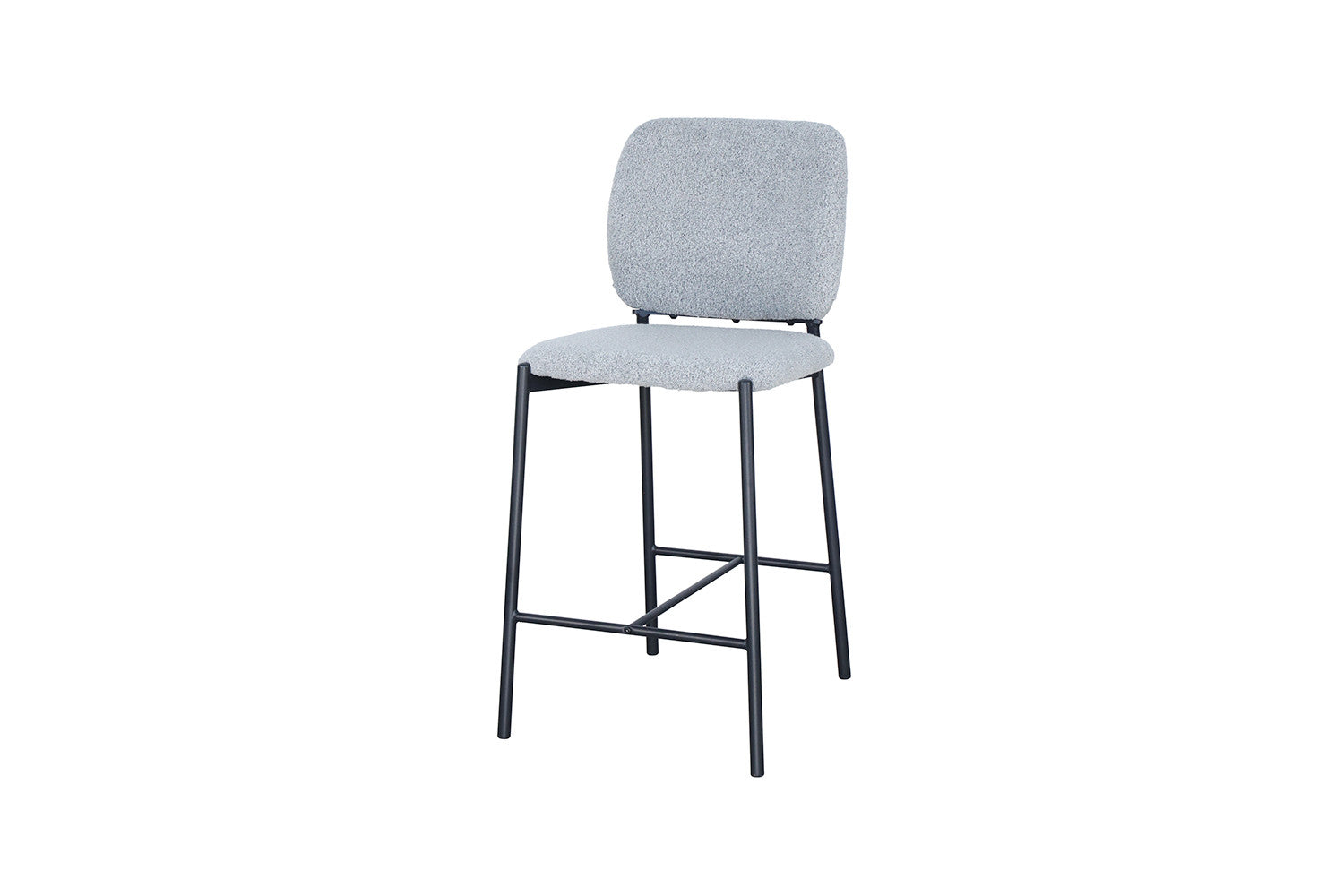 Rousseau - Barstoel Sophia Stof Lichtgrijs - 99x45x55.5 cm