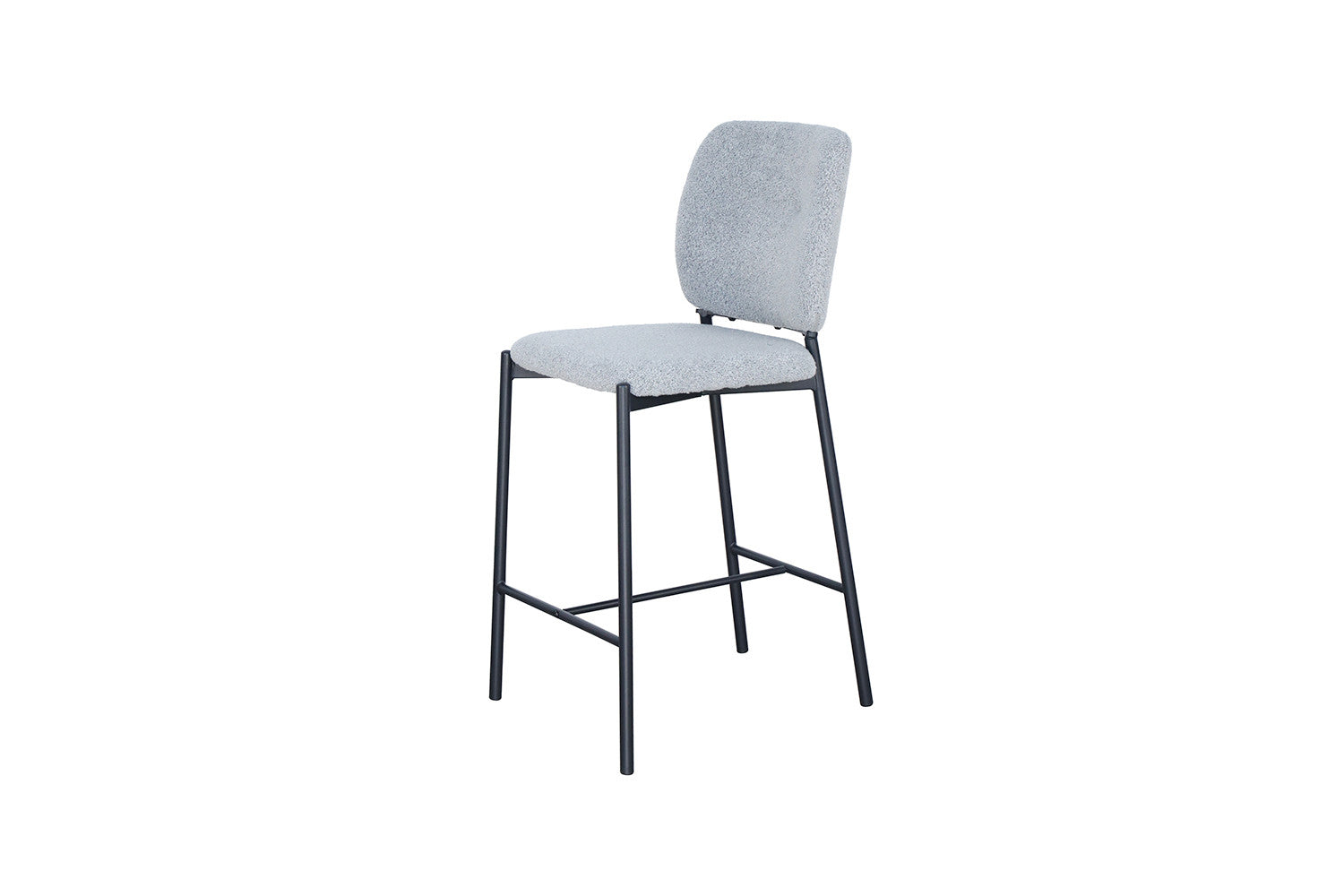 Rousseau - Barstoel Sophia Stof Lichtgrijs - 99x45x55.5 cm