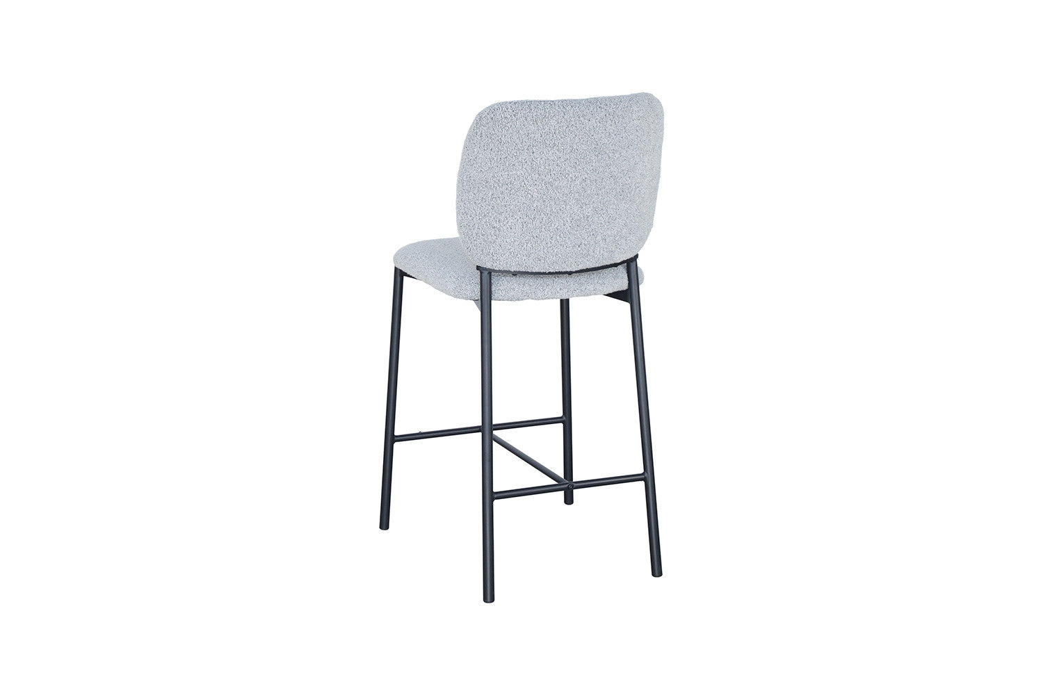 Rousseau - Barstoel Sophia Stof Lichtgrijs - 99x45x55.5 cm
