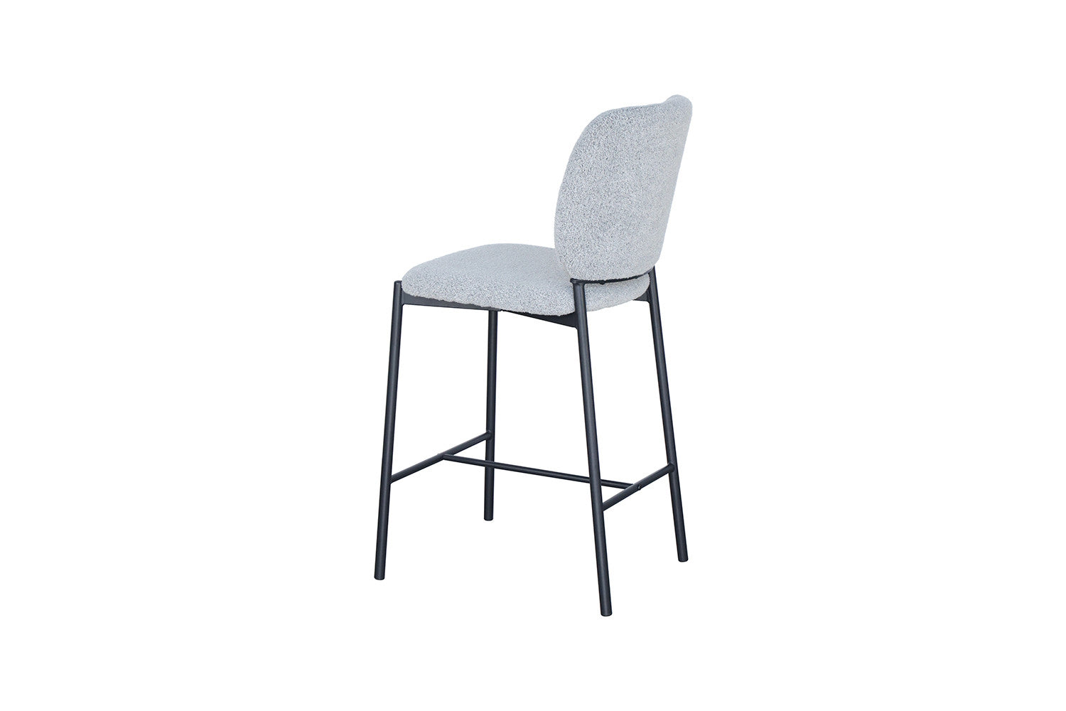 Rousseau - Barstoel Sophia Stof Lichtgrijs - 99x45x55.5 cm