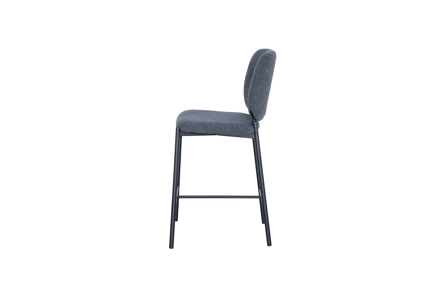 Rousseau - Barstoel Sophia Stof Donkergrijs - 99x45x55.5 cm