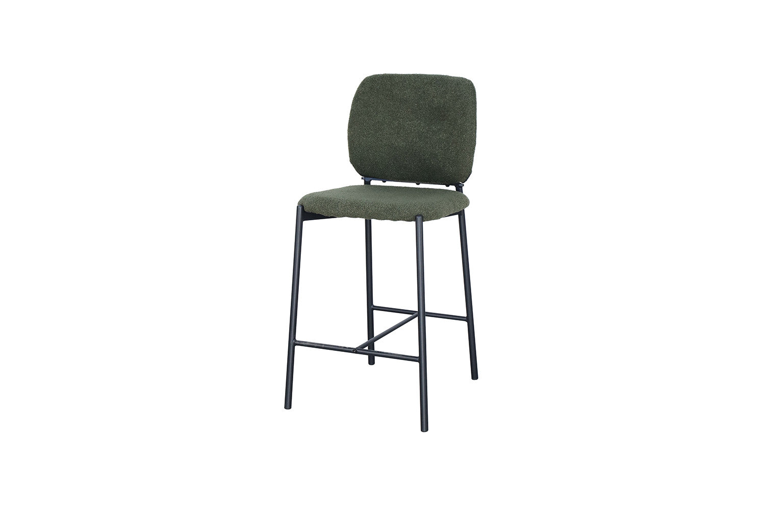 Rousseau - Barstoel Sophia Stof Groen - 99x45x55.5 cm