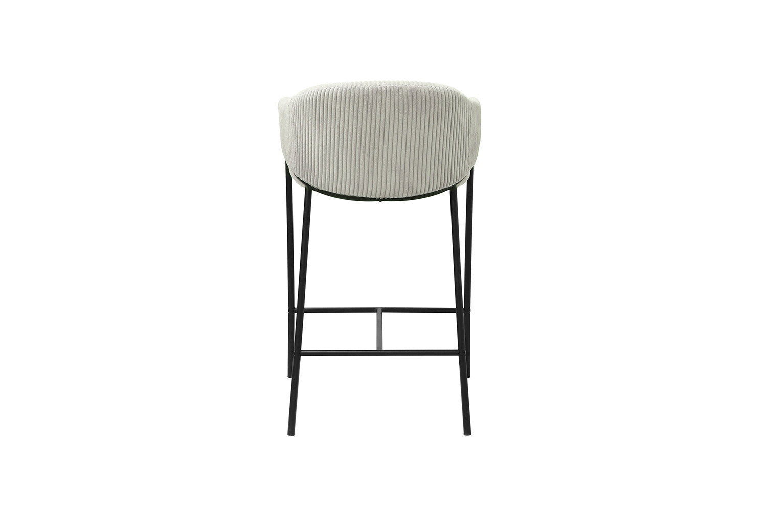 Rousseau - Barstoel Hugo Corduroy Lichtgrijs - 90x54x59 cm